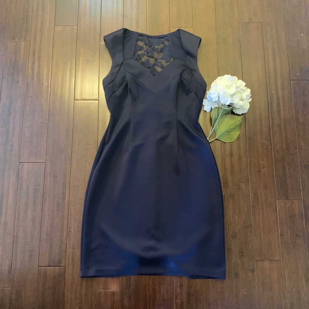 Knee Length Navy Blue Dress!